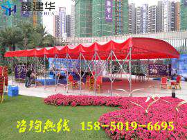 无锡江阴市哪里做雨棚好？鑫建华定做户外仓库蓬防晒防雨帐篷摆摊伸缩折叠彩棚简易可拆移动车库蓬