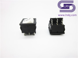 船型开关RL3系列3档6脚白色船型开关银触点开关带UL VDE CQC认证