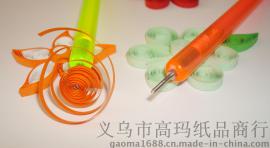 衍纸工具亚克力双头卷纸笔 不锈钢钢头
