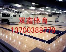 篮球馆板的面板安装一般选用的是枫木、柞木，其特点是