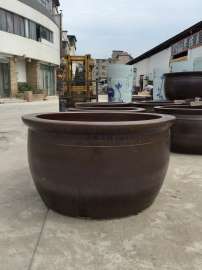 定做直口径一米1.1米1.2米独立式温泉陶瓷泡澡缸洗浴大缸生产厂家