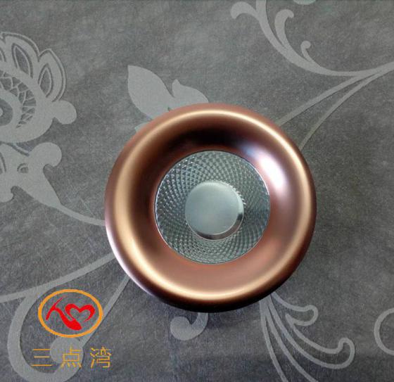 超薄筒灯奔驰款金色外壳