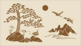 液体壁纸模具制作，硅藻泥镂空模板，滚筒印花机