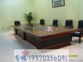 特价会议桌阅览室，会议室桌椅，全新贴实木会议桌