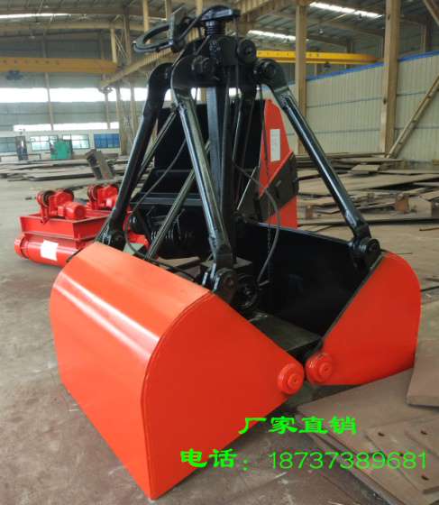 山东起重抓斗厂家 1.5立方 中型 LS0515 两绳多瓣抓斗 石灰石抓斗 砾石抓斗 废钢厂抓斗 垃圾场多瓣抓斗