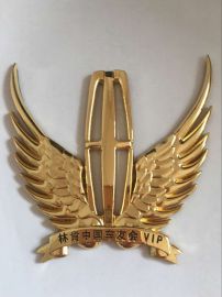 郑州金属车友会车标订做俱乐部高档车贴定制厂家