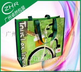 加厚彩印手提购物袋 覆膜PP礼品袋 车缝塑料编织袋 腹膜环保袋