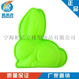 现货热卖厂家直销硅胶蛋糕模兔子巧克力模手工皂模BOYL-1045