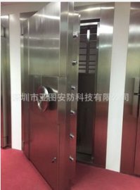 安徽银行不锈钢B级金库门直销，武汉博物馆金库门定制