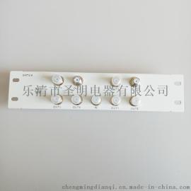 圣明电器一进八出带后盖光纤入户信息箱有线电视模块
