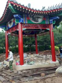 唐山仿木栏杆，千层石假山制作，水泥假山价格，音乐喷泉厂家，古建设计施工