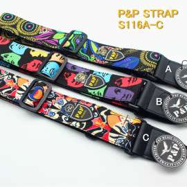 热转印电吉他背带，电贝司背带　吉他背带　彩绘guitar strap