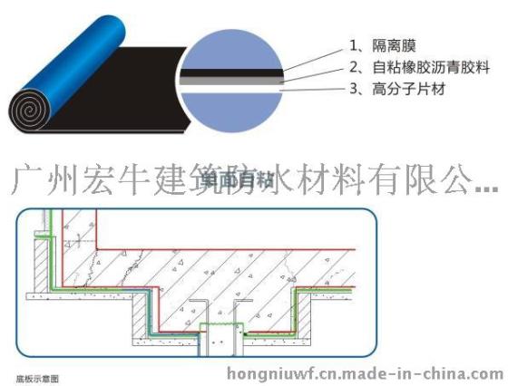 SAM-920自粘橡胶沥青防水卷材