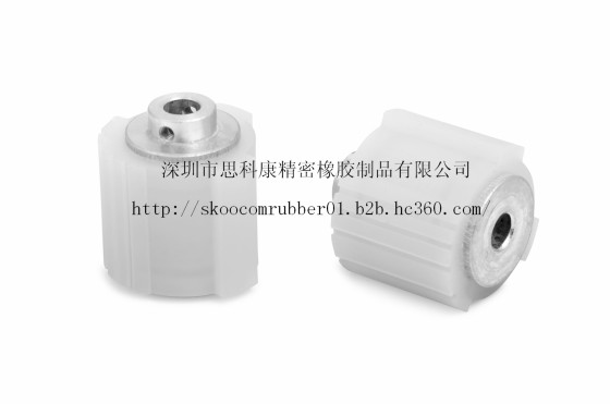 高速公路自动收发卡设备配件主动/从动包胶轮